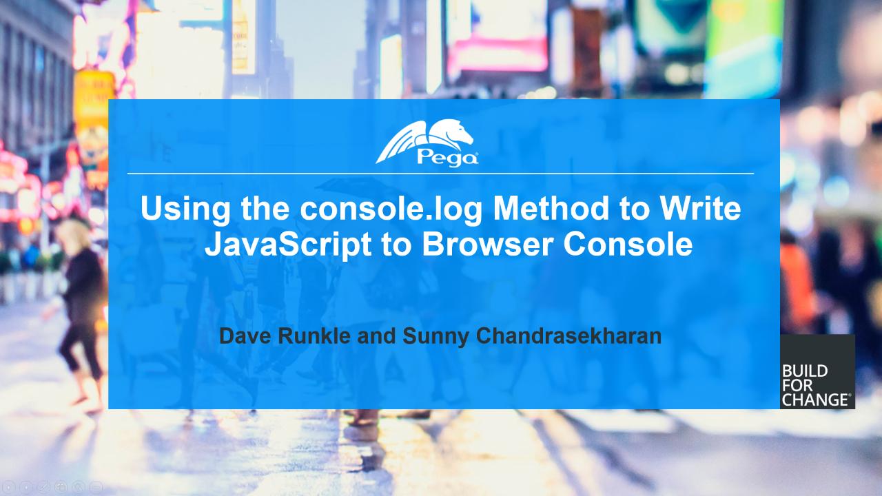 Support Guide: Using the console.log Method to Write JavaScript to Browser Console