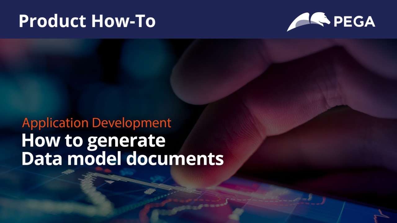 How to generate Data model documents