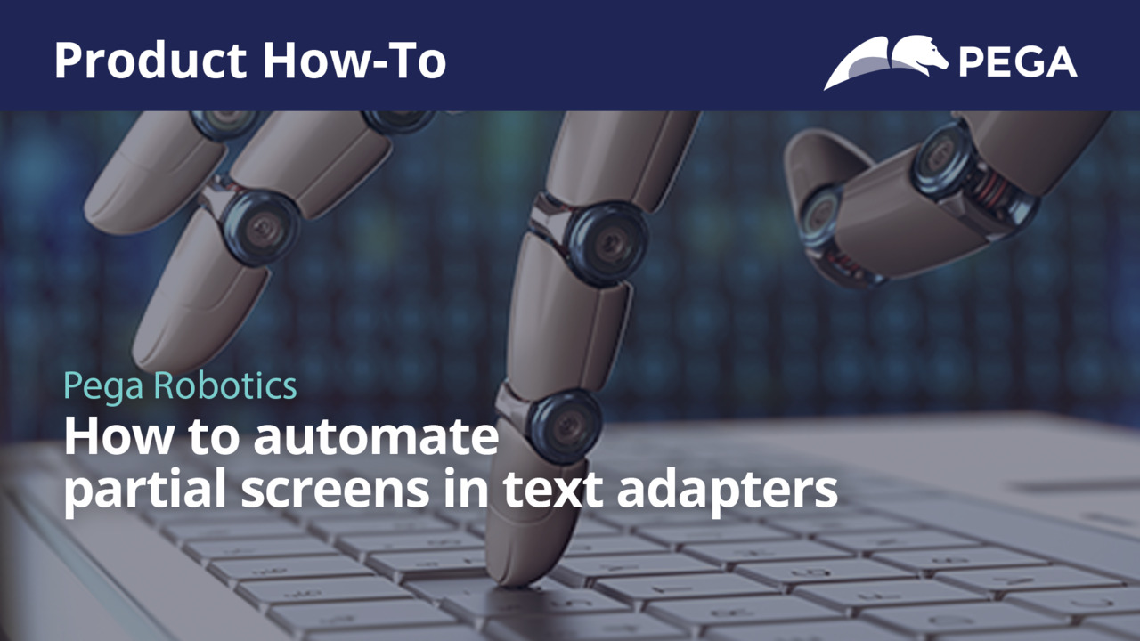 How to automate partial screens in text adapters