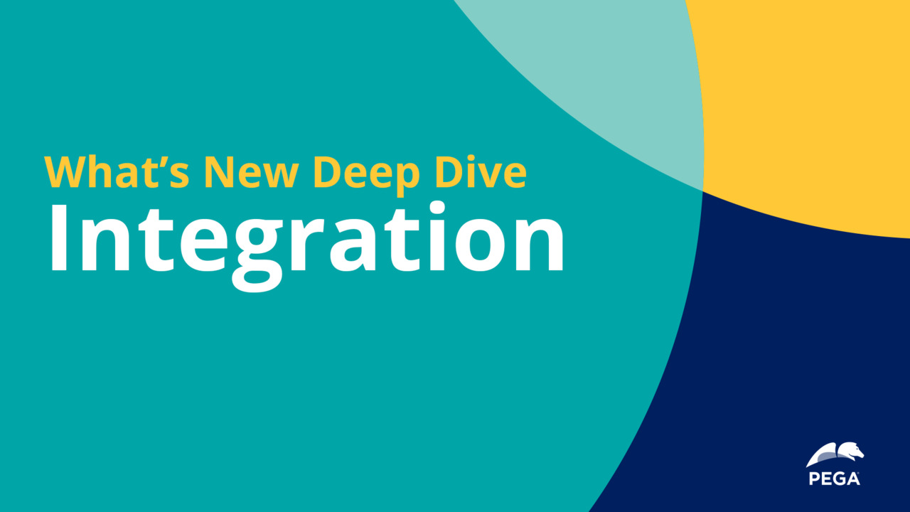 Pega Platform 8.7 Deep Dive: Integration