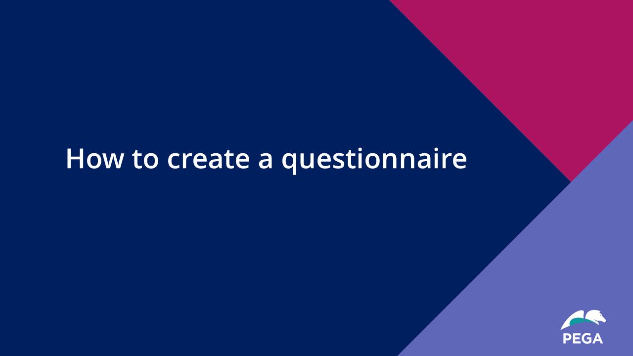 How to create a questionnaire