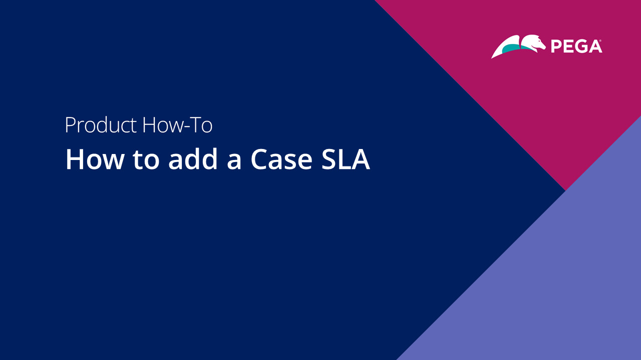 How to add a case SLA