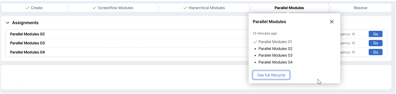 Parallel Process task tracking