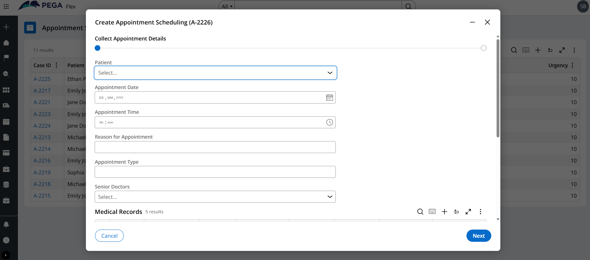 Insight Case Creation runtime sc 2
