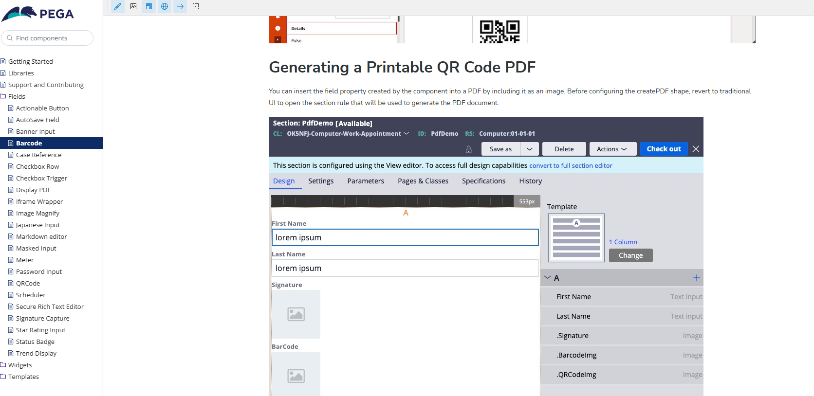 PDF generation