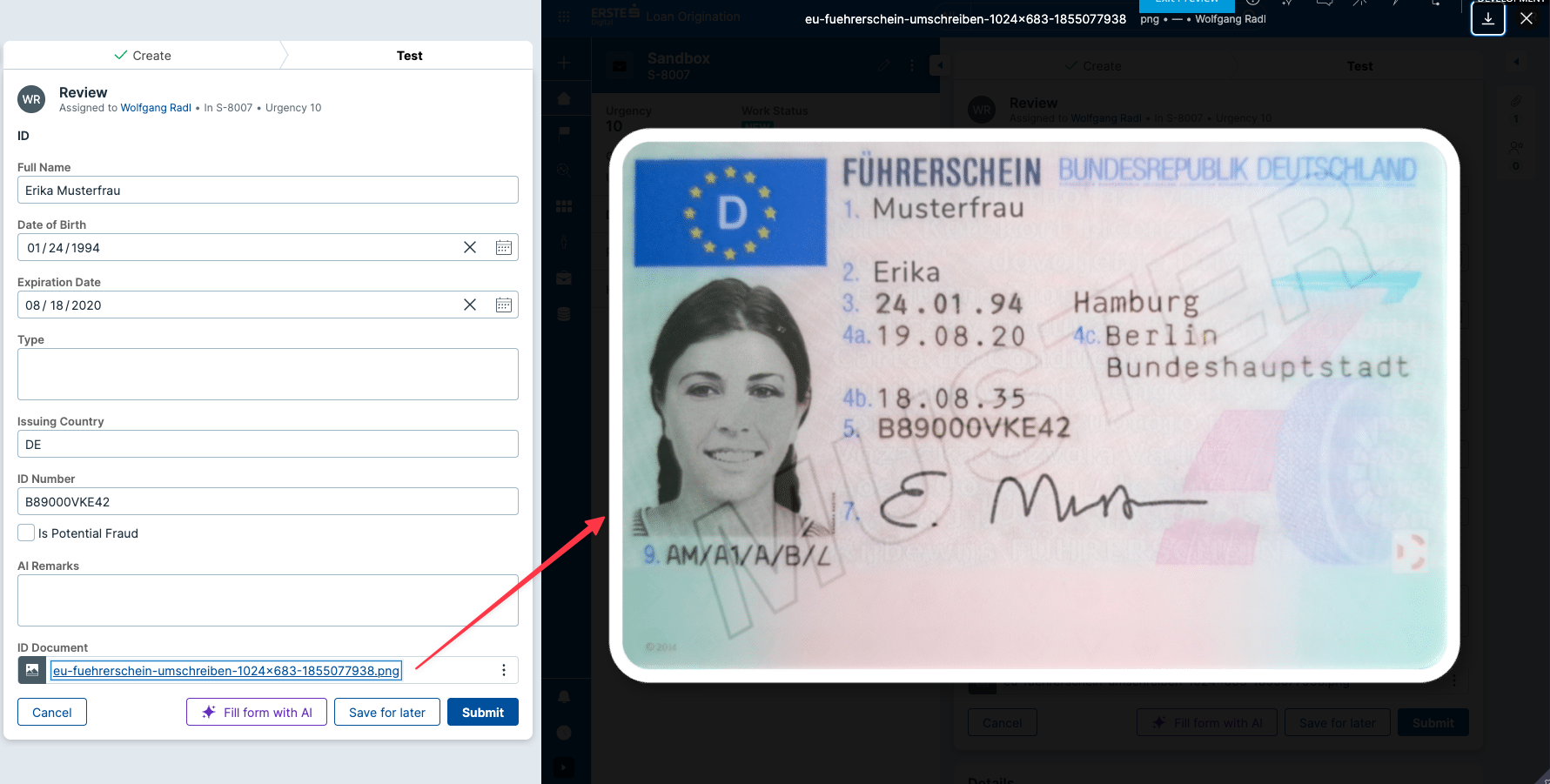 Pega GenAI document processing