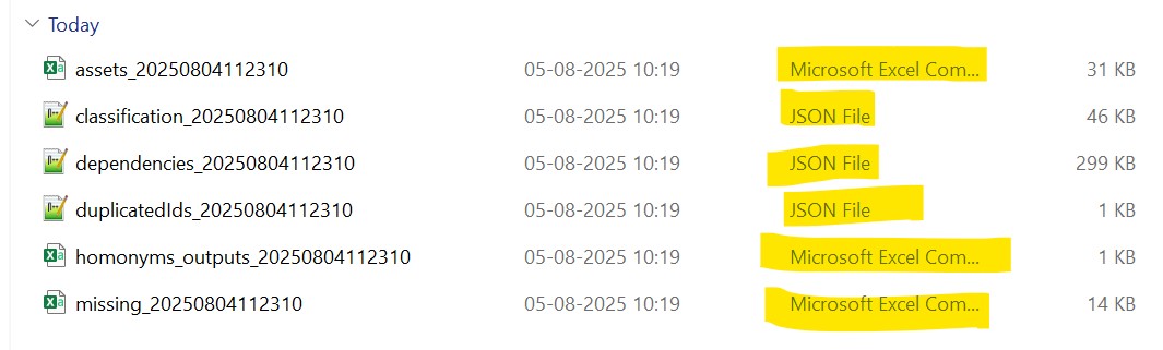 Output Files of Analyse Code in AWS Transform
