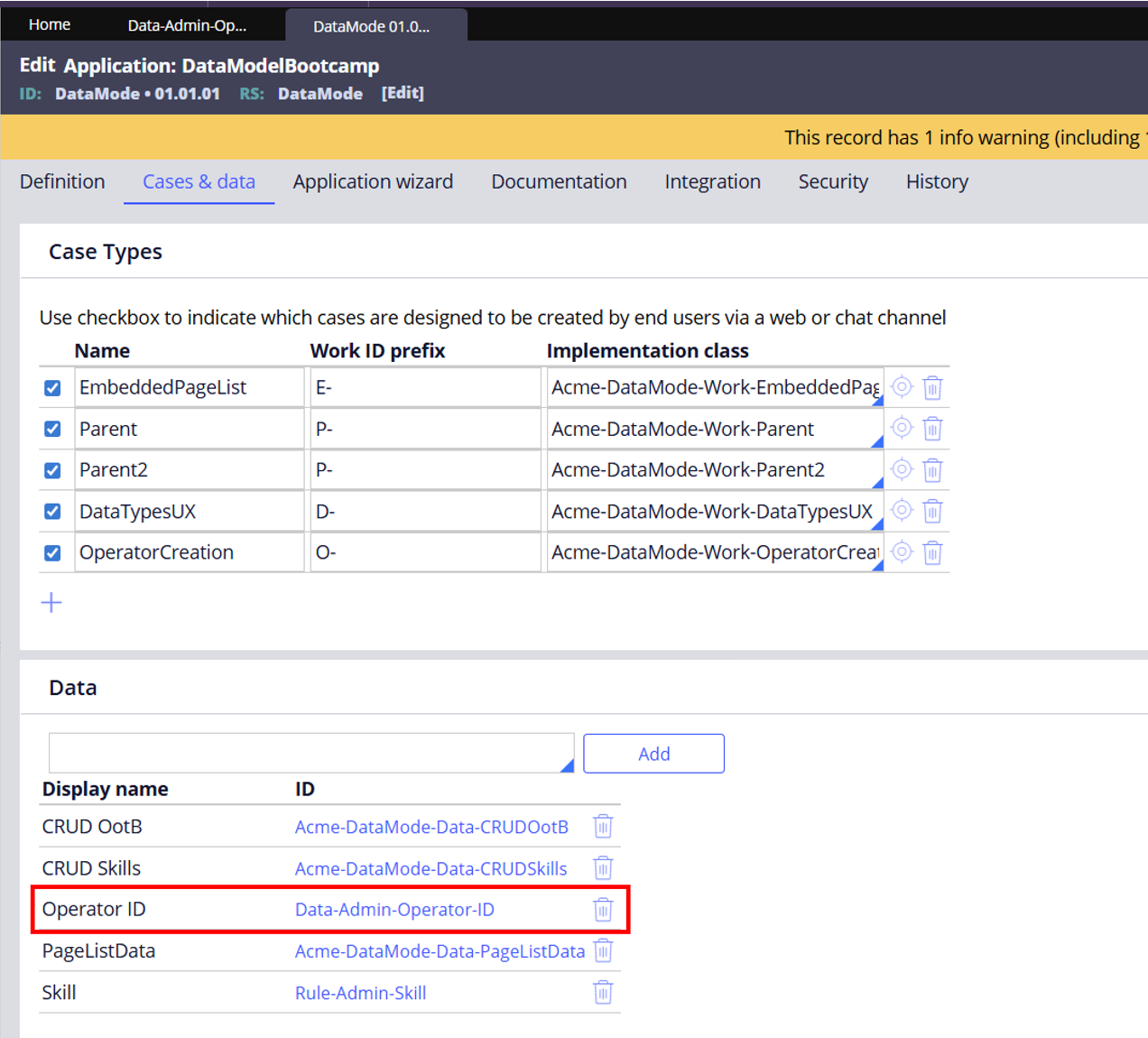Set Property as Relevant