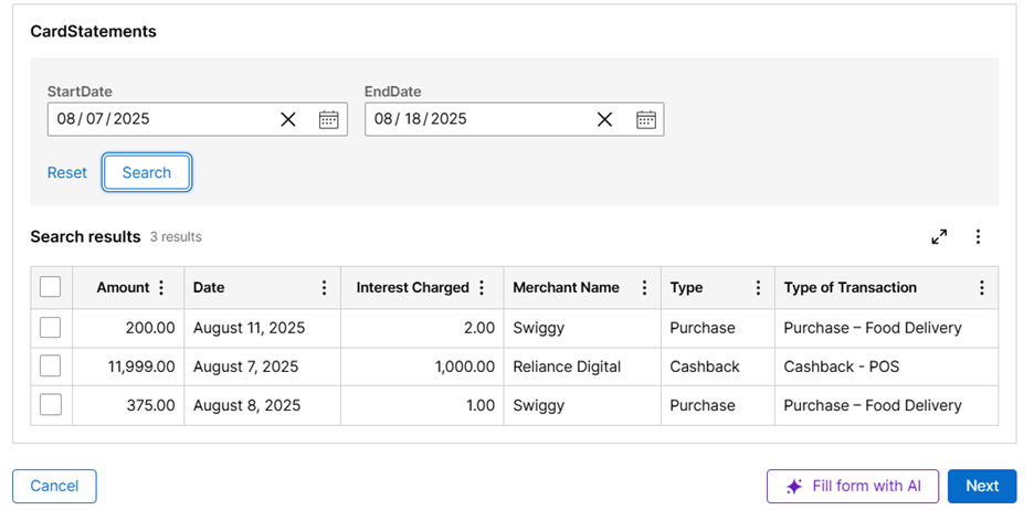 Date Range search