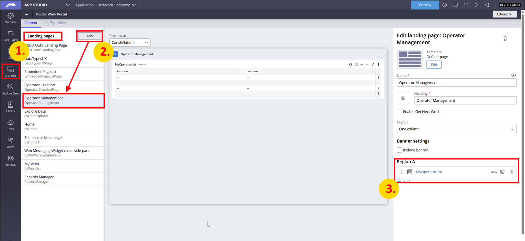 Channel Configuration