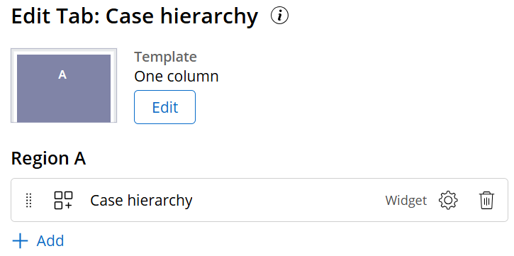 Figure 4: Case Tab View