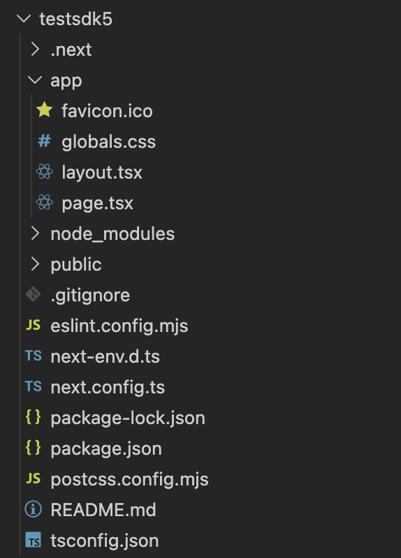 Version 16 folder structure