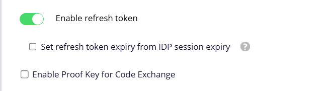 OAuth Refresh token setting
