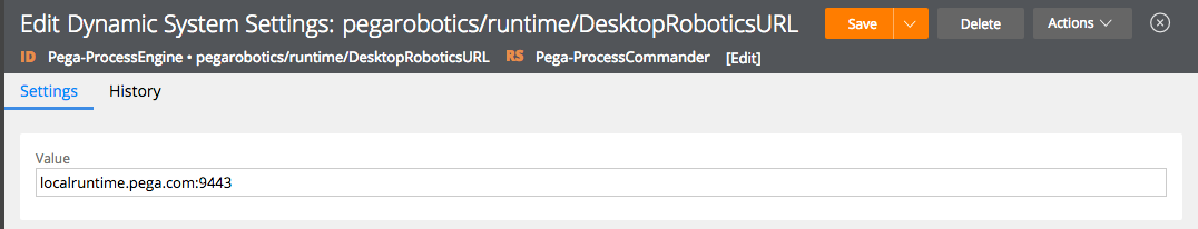 pega robotics runtime