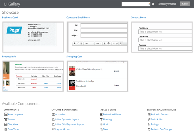 Simplifying UI development with the UI Gallery | Pega