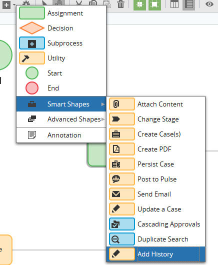 assignment shape pega