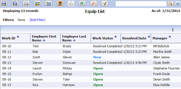 How to display rows of a report using a section rule | Pega