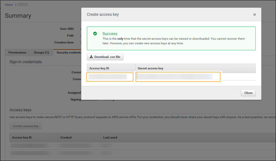 Configuring an Amazon  Services Key Management Service keystore Pega