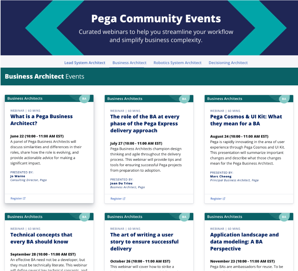 Pega Community Events