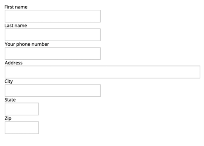 when creating exceptional forms, this is a design with one column of labels, but tight