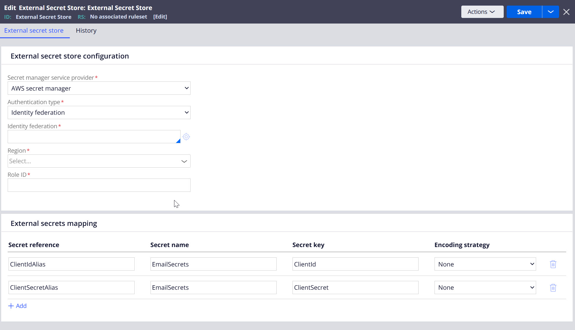 External Secret Store