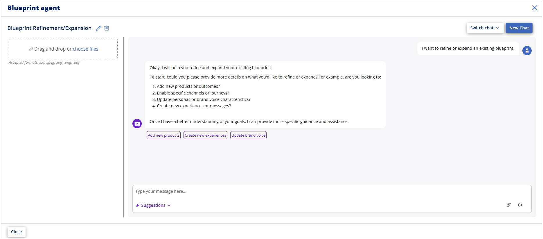 Blueprint Chat Agent