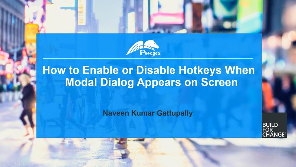 Support Guide: Enable or Disable Hotkeys when a Modal Dialog Appears on Screen