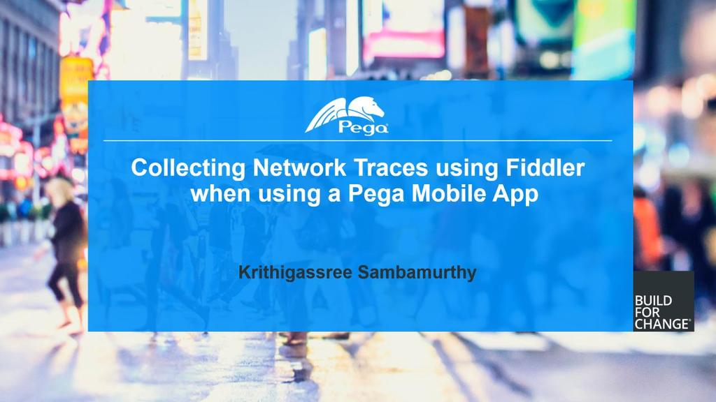 Support Guide: Using Fiddler to Collect Network Traces from an iOS Device on Pega Mobile App