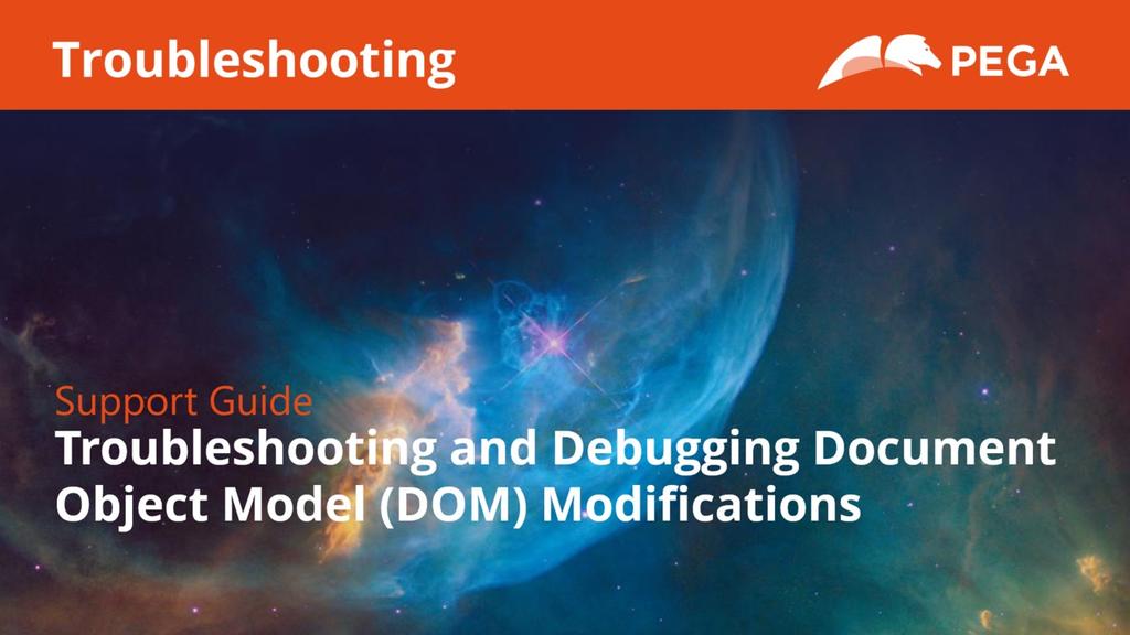 Troubleshooting and Debugging Document Object Model (DOM) Modifications