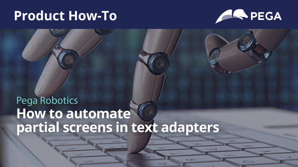 How to automate partial screens in text adapters