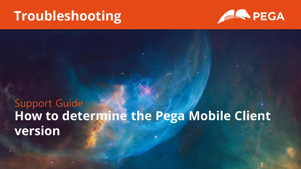 How to determine the Pega Mobile Client version