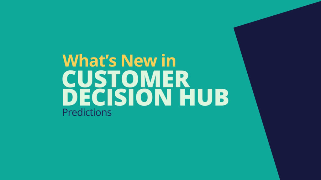 Pega 8.5 Update: What's New in Customer Decision Hub - Predictions