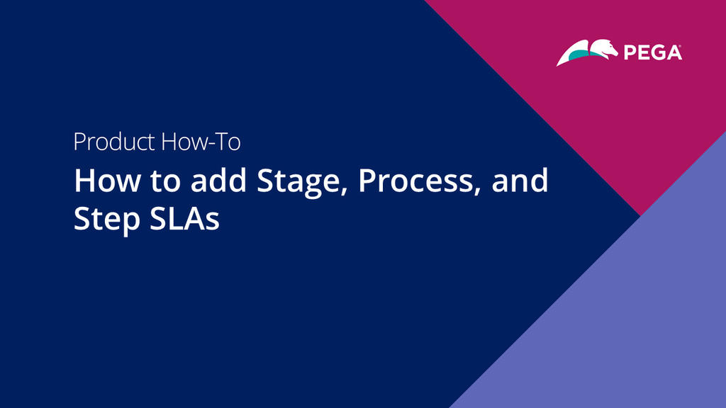 How to add stage, process, and step SLAs