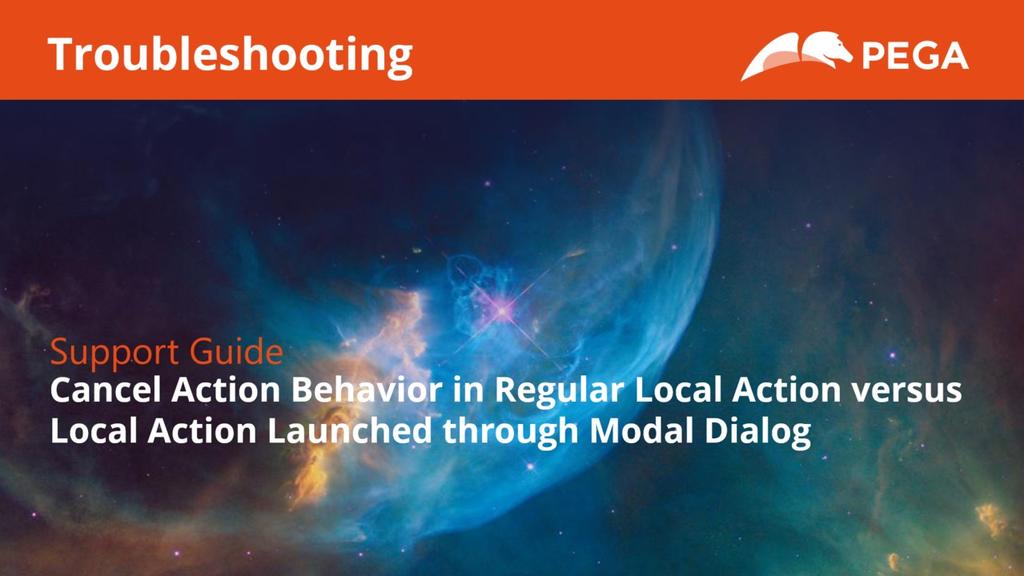 Cancel action behavior in regular local action versus local action launched through modal dialog