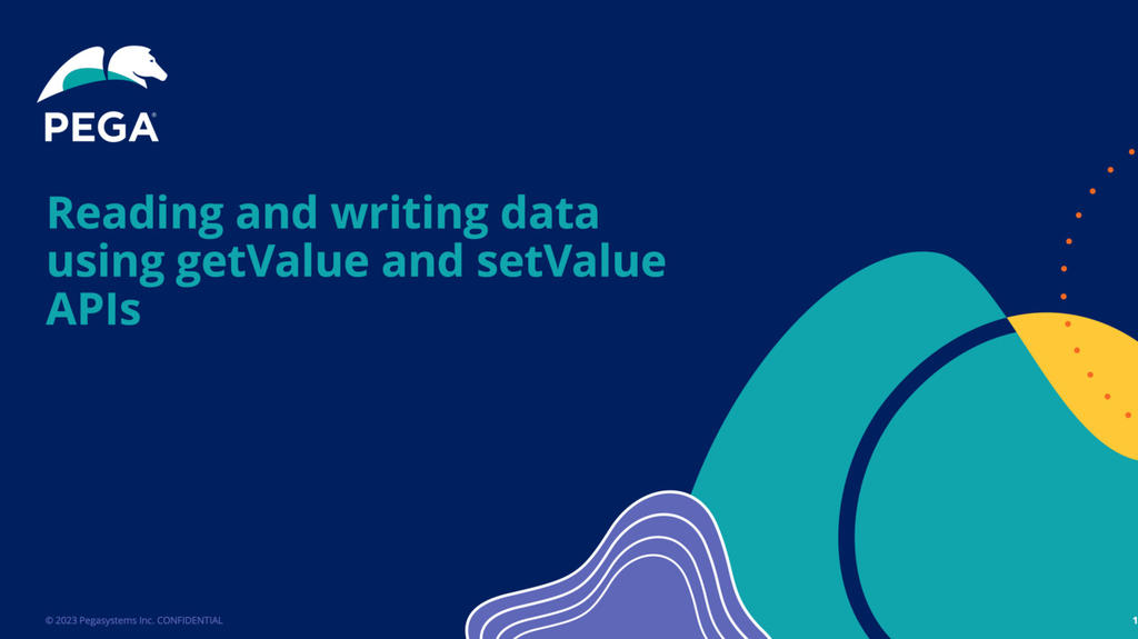 Reading and writing data using getValue and setValue APIs