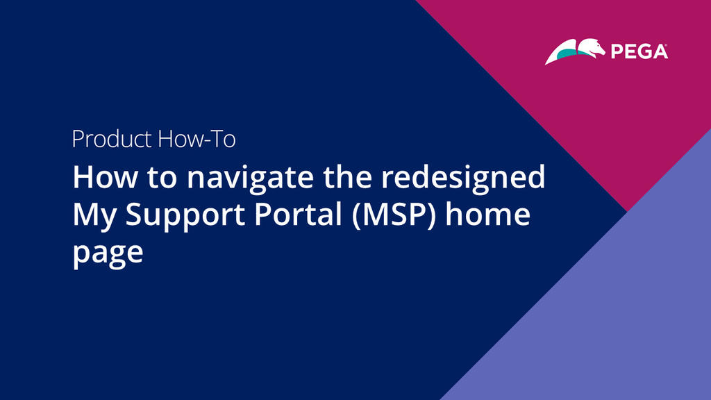 Introduction to the new MSP home screen