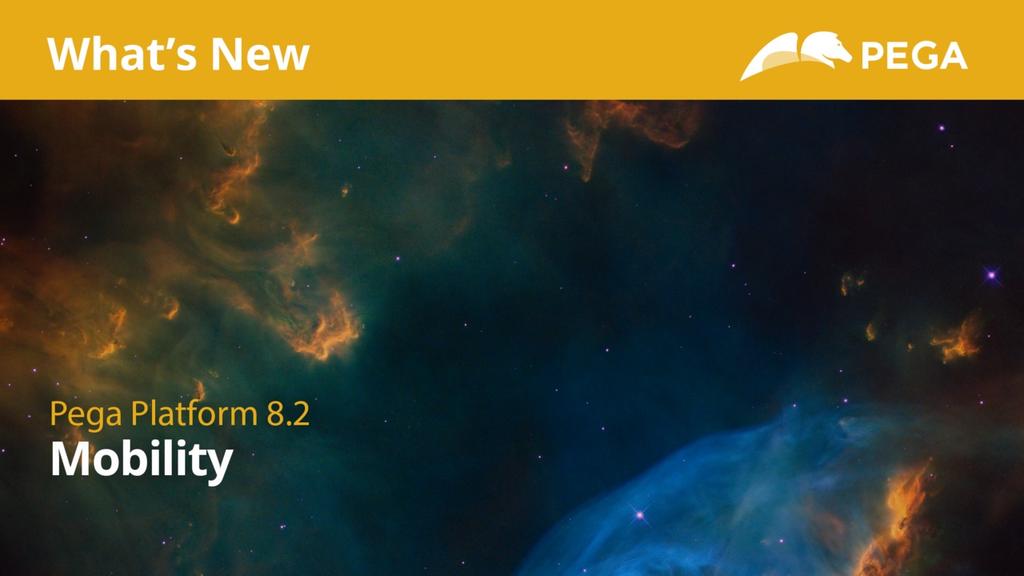 Pega 8.2 Update | What's New in Mobility (External)
