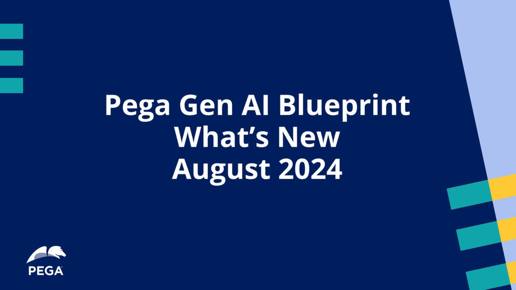 What's new in Pega GenAI Blueprint? August 2024