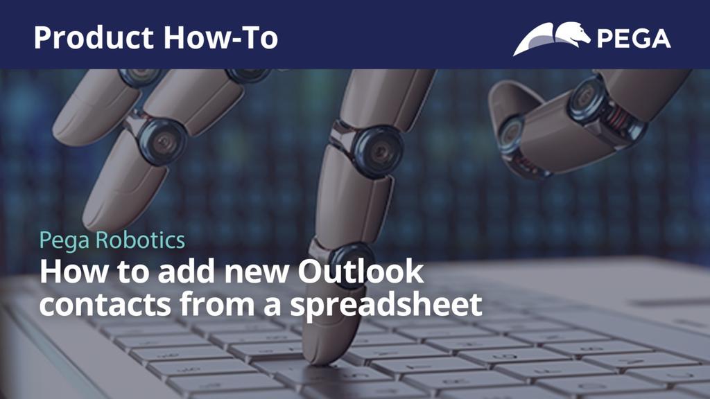 How to add new Outlook contacts from a spreadsheet