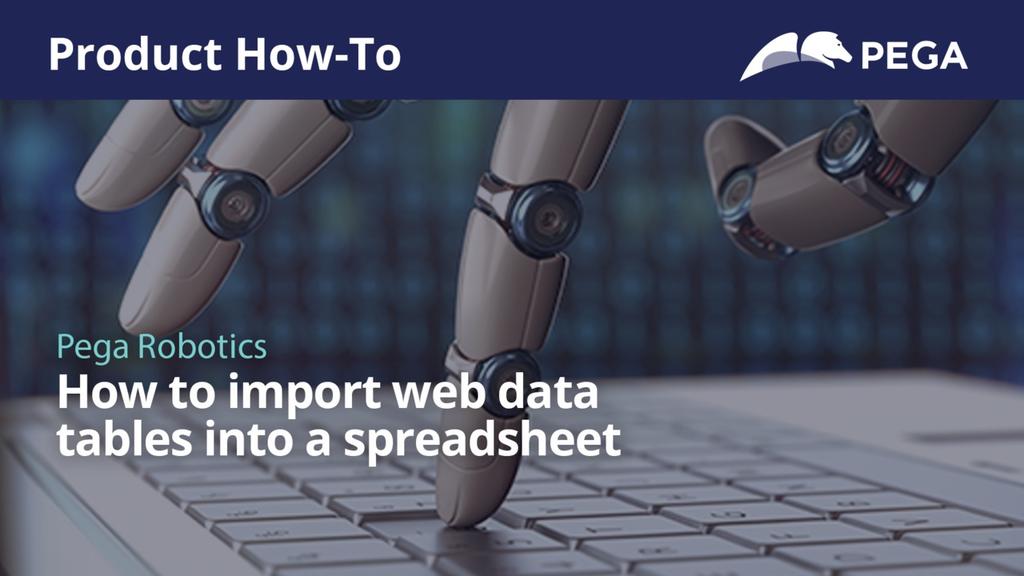 How to import web data tables into a spreadsheet