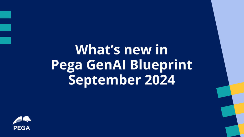 What's new in Pega GenAI Blueprint? September 2024