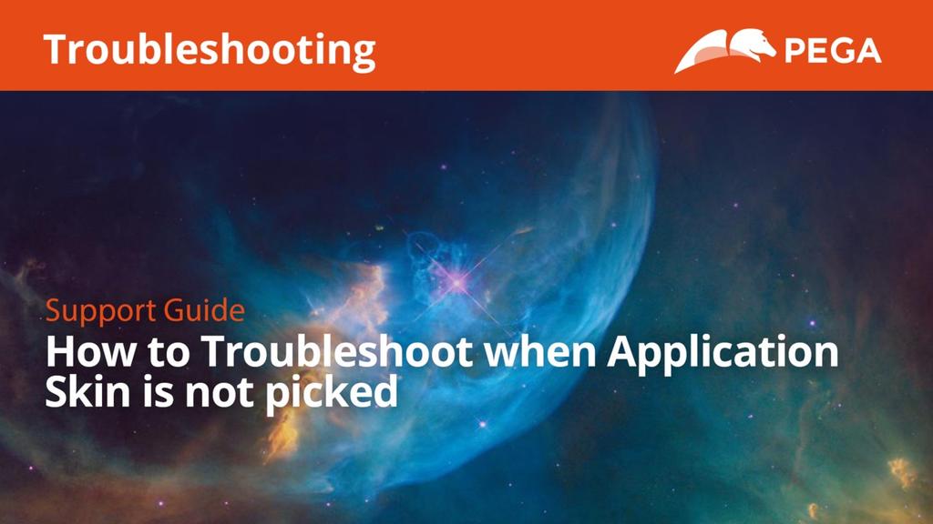 How to Troubleshoot when Application Skin is not Picked