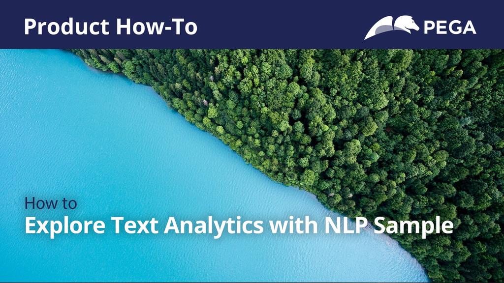 Product How To | How to Explore Text Analytics with NLP