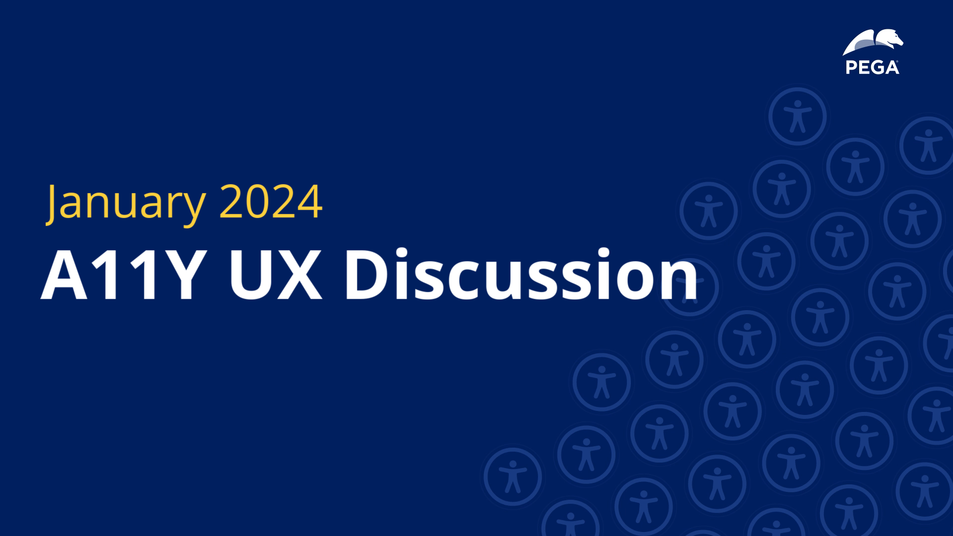 A11Y UX Discussion Group January 2024