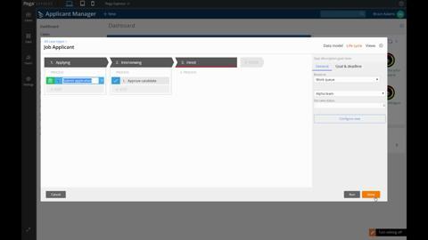 Building a form in Pega Express