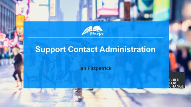 Support Guide: Support Contact Administration